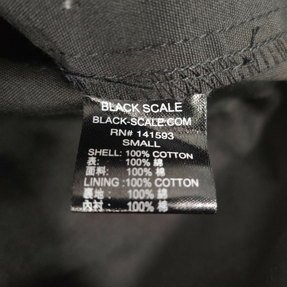 Black Scale Mens black Snap Button Shirt Jacket Men's S - Picture 4 of 4
